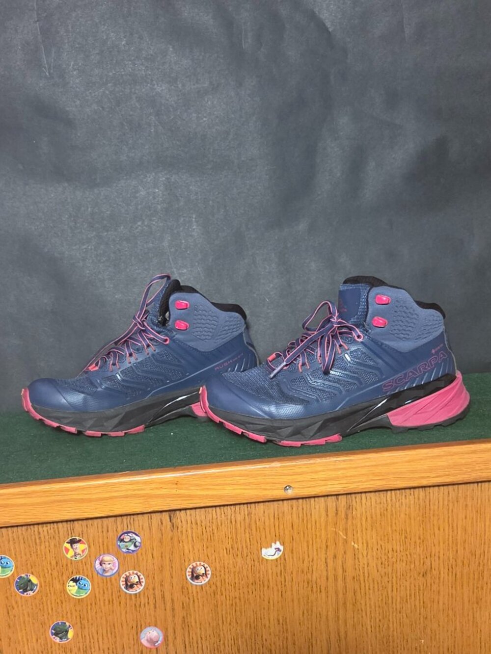 Navy Pink Trail Running Hiking Shoes